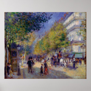 Les Grands Boulevards durch Renoir Poster