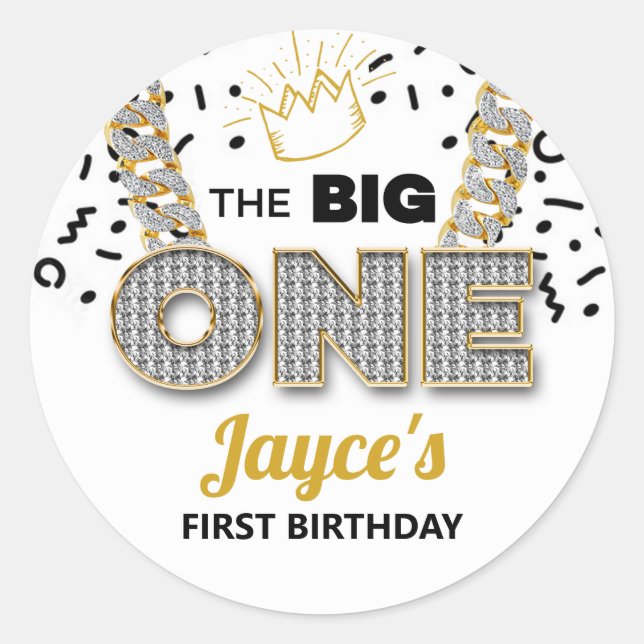 Les grands Stickers de fête d'anniversaire (Devant)