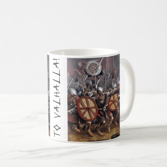 Les guerriers viking s'attaquent à la Mug de café  (Devant droit)