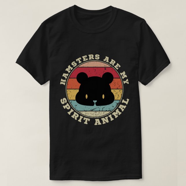 Les hamsters sont mon esprit Animal T-Shirt (Design devant)