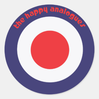 Les Happy Analogues Bullseye stickers