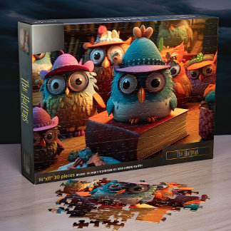 Les Hatters. Puzzle de 30 pouces 14x11 pour enfant