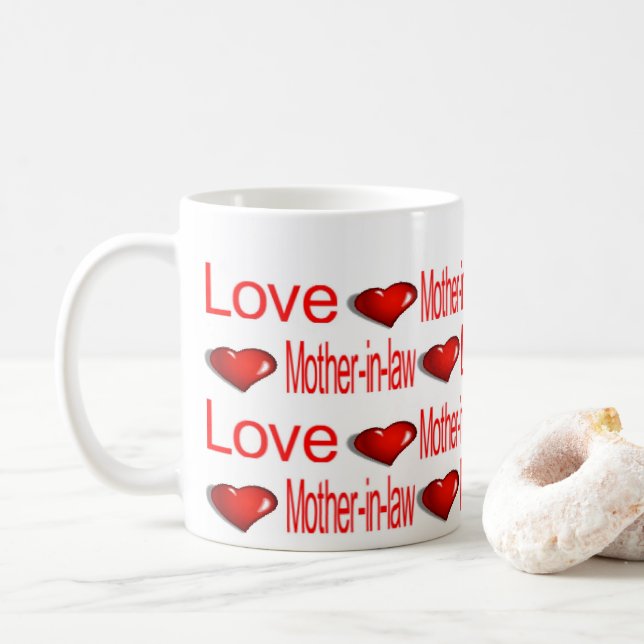 Les Heureuses Saintes-Valentin Mugs aiment la bell (Avec donut)