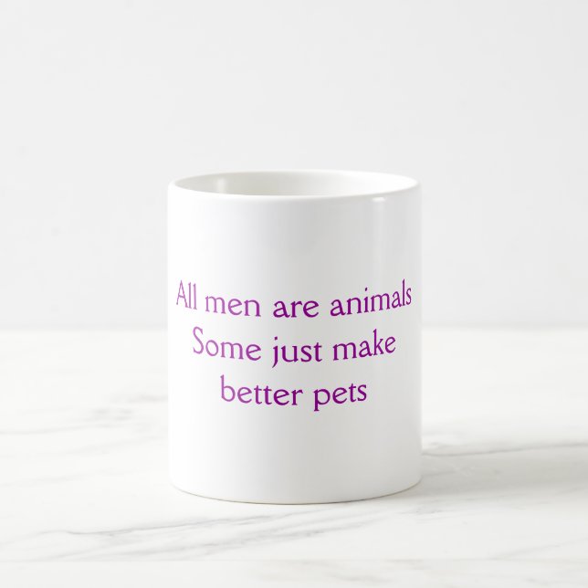 Les hommes sont tasse d'animaux (Centre)