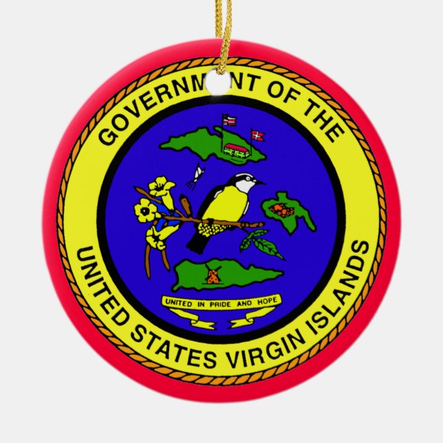Les Îles Vierges * ornement de Noël (Devant)