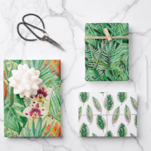 Les immenses feuilles de palmiers et de monastères