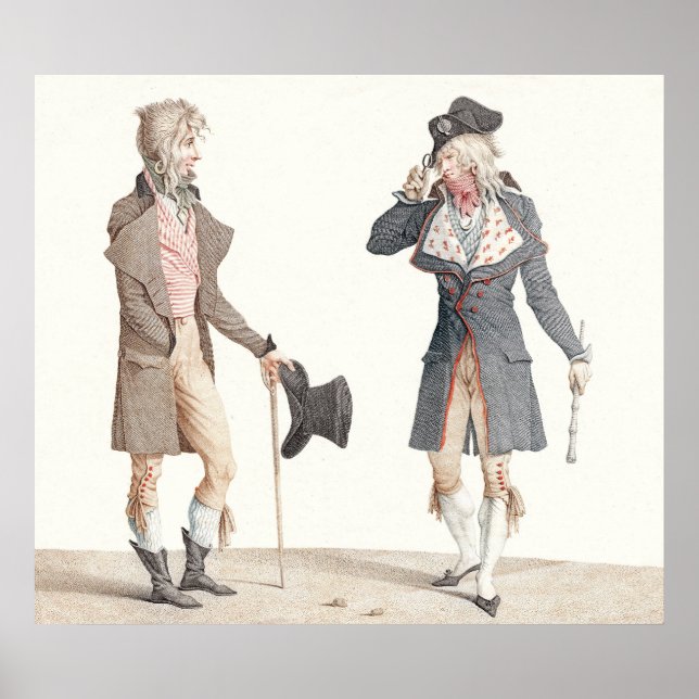 Les Incroyables - Reproduction of Vernet Graving Poster (Vorne)