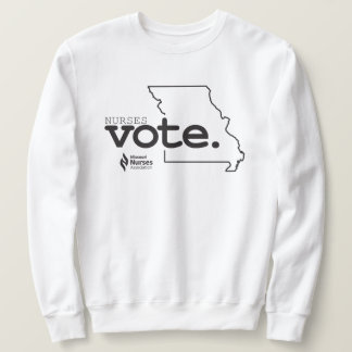 Les infirmières votent Sweatshirt de couleur clair