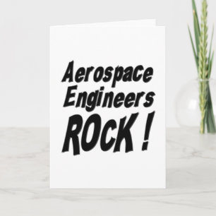 Les ingénieurs aérospatiaux Rock ! Carte de vœux