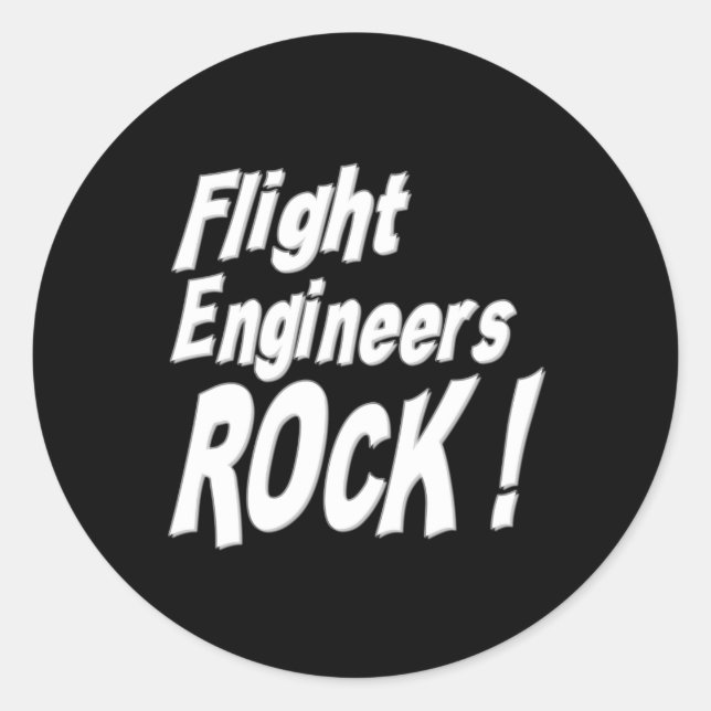 Les ingénieurs de vol Rock ! Autocollant (Devant)