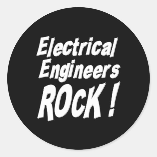 Les ingénieurs électriques Rock! Autocollant (Devant)