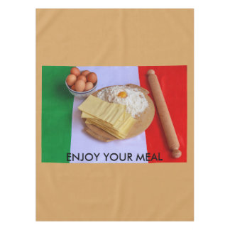 les ingrédients de base de lasagne nappe en coton