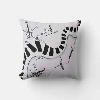 Les instruments de musique jettent le coussin