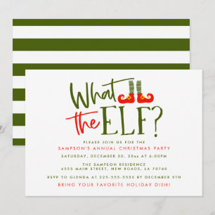 Les invitations du Noël des elfes