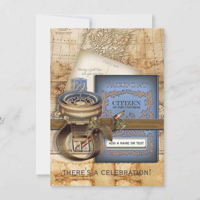 Les invitations moyennes de partie de voyageur (Devant)