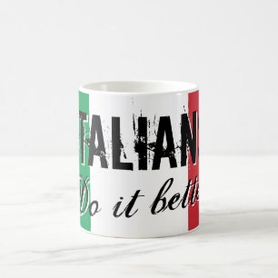 Les Italiens font mieux de la tasse de café avec u