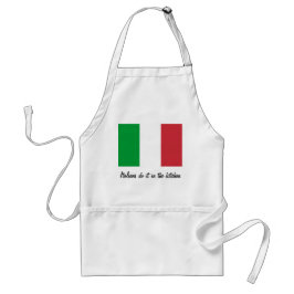 Les Italiens le font dans le tablier de cuisine