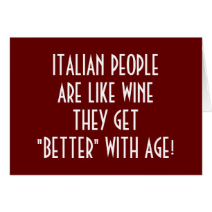 **LES ITALIENS S'AMÉLIORENT AVEC L'ÂGE** VOUS ÊTES