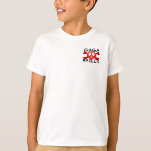 Les jambes de T-shirt de logo de Gagaballer