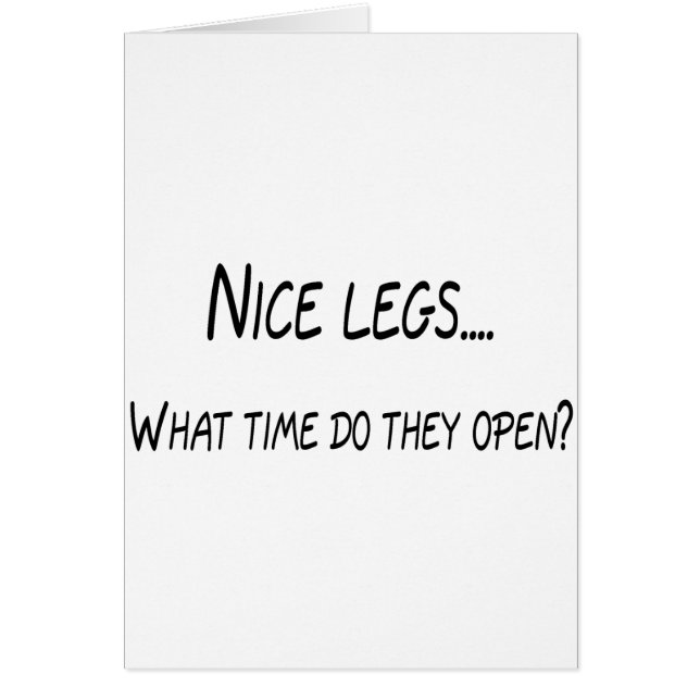 Les jambes intéressantes quand font elles (Devant)