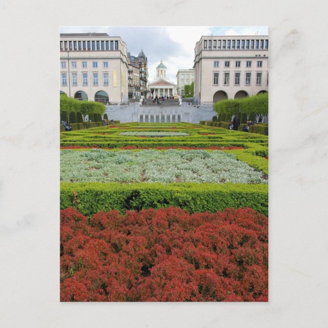 Les jardins à Bruxelles, Belgique Carte postale (Devant)