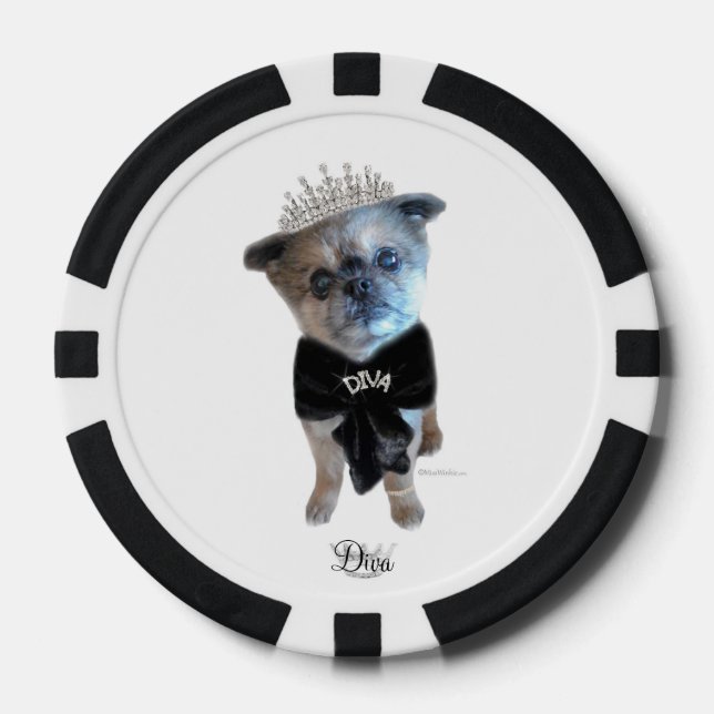Les jetons de poker Miss Winkie "Diva" (Recto)