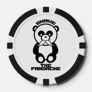Les jetons de poker Pandache (Panda moustache)