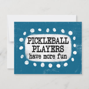 Les Joueurs De Pickleball Ont Plus De Carte De Voe