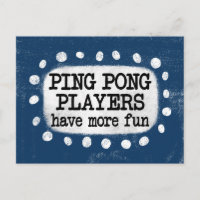 Les Joueurs De Ping Pong Ont Plus De Carte Postale