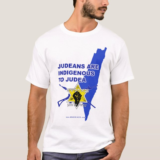 "Les Juifs sont indigènes à la Judée" T-shirt (Devant)