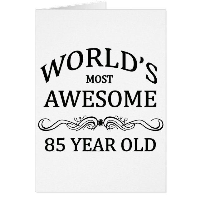 Les la plupart du monde 85 ans (Devant)