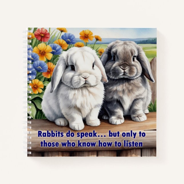 Les lapins parlent le Carnet de lapin gagné par la (Devant)