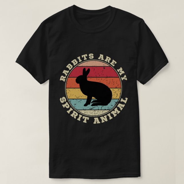 Les lapins sont mon esprit animal T-shirt (Design devant)