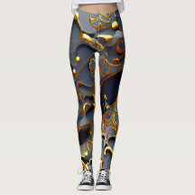 Les Leggings noirs d'or