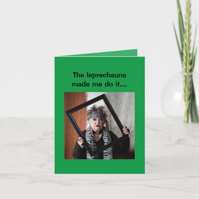 Les Leprechauns m'ont fait le faire drôle Carte de (Devant)