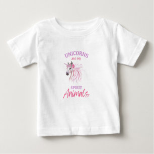 Les licornes sont mon esprit Animaux bébé T-shirt 
