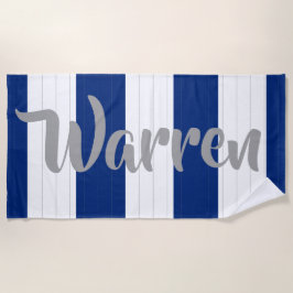 Les lignes barre votre propre serviette de plage