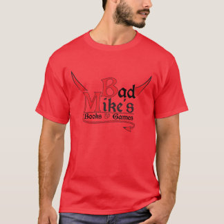 Les livres de Badmike et le T-shirt de jeux