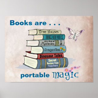 Les livres sont Portable Magic Poster
