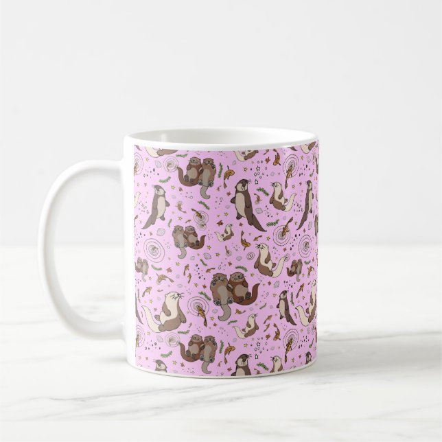 Les loutres en amour Mug (Gauche)