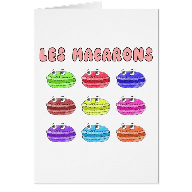 Les Macarons Niedlich Cartoon (Vorne)