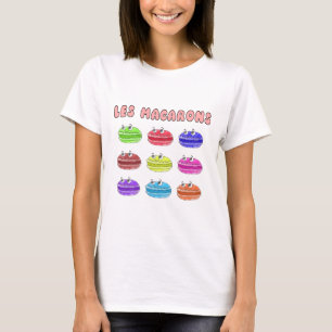 Les Macarons Niedlich Cartoon T-Shirt