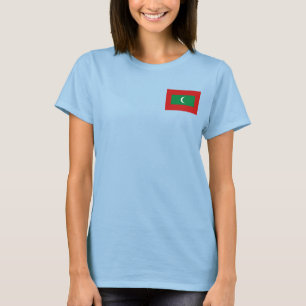 Les Maldives marquent et tracent le T-shirt du DK