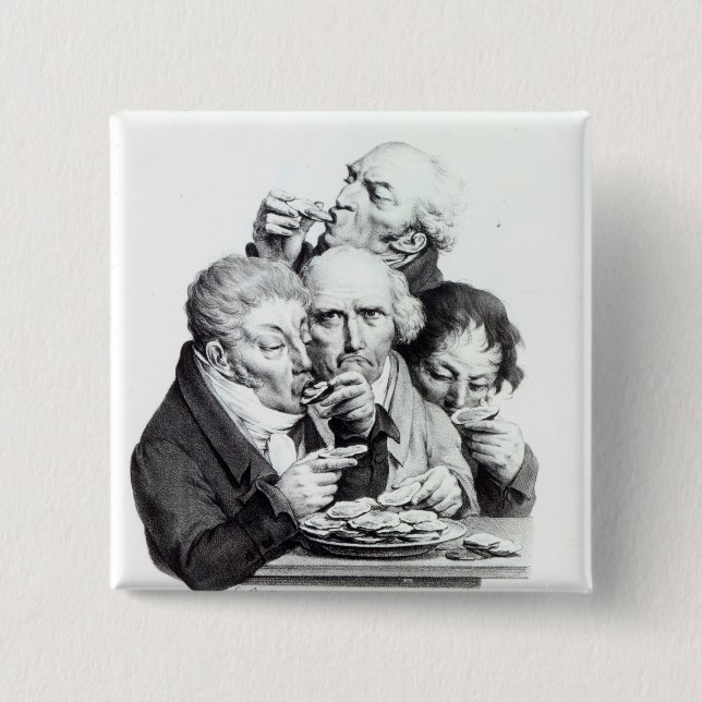 Les Mangeurs d'Huitres, 1825 Button (Vorderseite)
