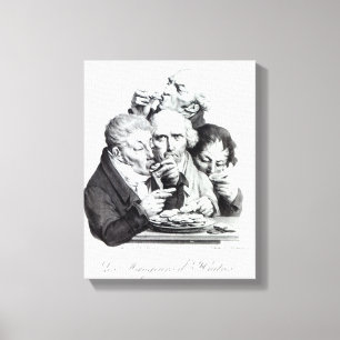 Les Mangeurs d'Huitres, 1825 Leinwanddruck