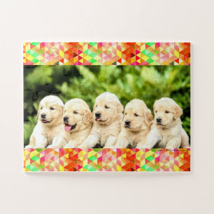 Les marionnettes Golden Retriever, le puzzle des e
