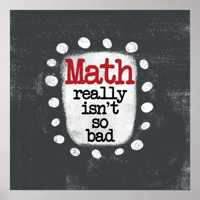 Les mathématiques ne sont pas si mauvais Poster Wa (Devant)