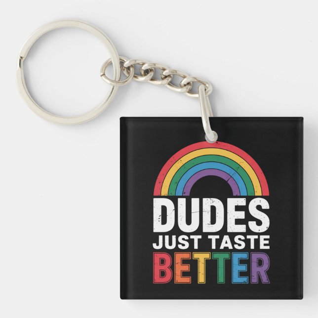 Les mecs Goûtent Mieux Gay pride Drôle LGBTQ Cadea (Devant)
