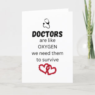 Les médecins sont comme l'oxygène - cartes de reme