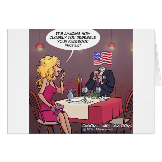 Les médias sociaux Dating Funny (Devant horizontal)